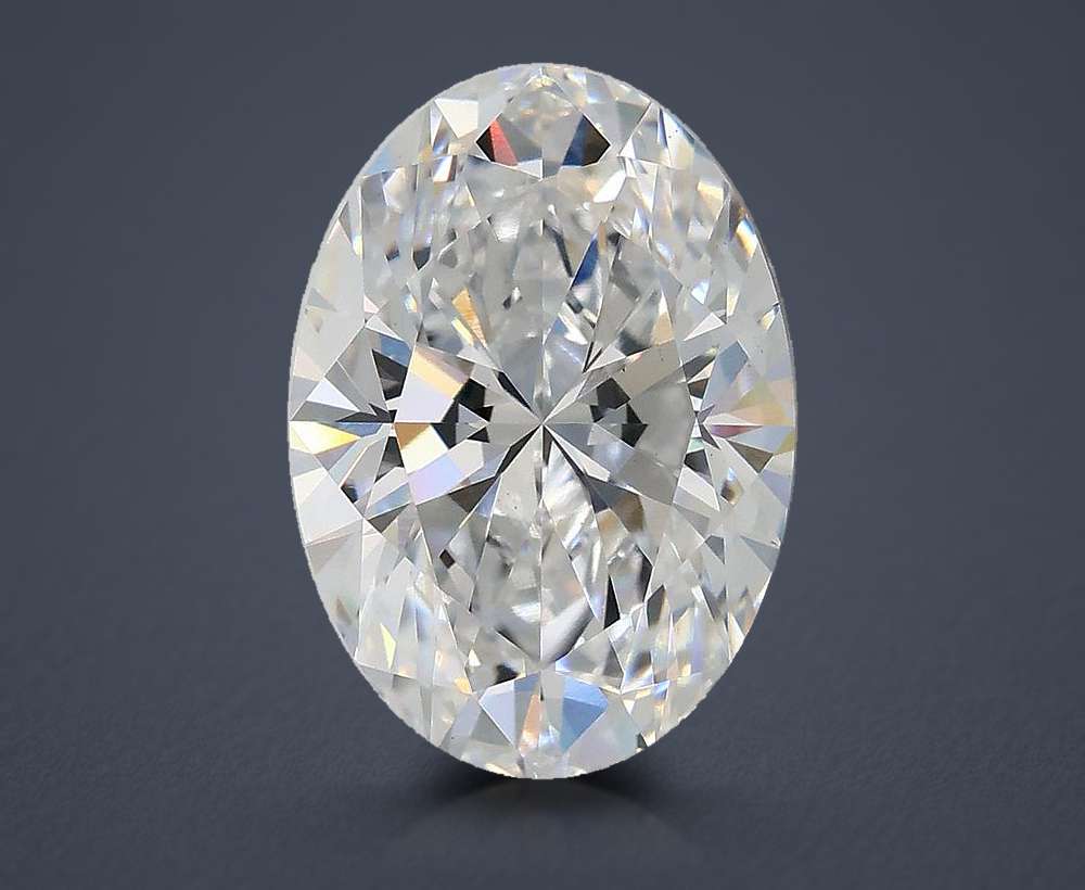 3.03ct D VS1 Rare Carat Ideal Cut Oval Lab Grown Diamond