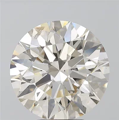 5.11ct K SI2 Rare Carat Ideal Cut Round Diamond