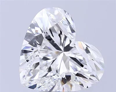 6.06ct E VVS2 Rare Carat Ideal Cut Heart Lab Grown Diamond