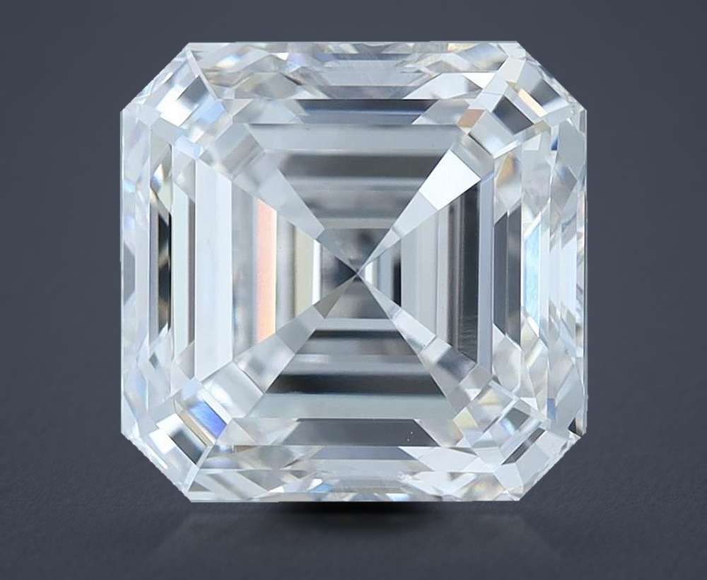6.66ct G VVS2 Rare Carat Ideal Cut Asscher Lab Grown Diamond