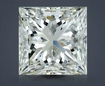 4.53ct K IF Very Good Cut Princess Diamond