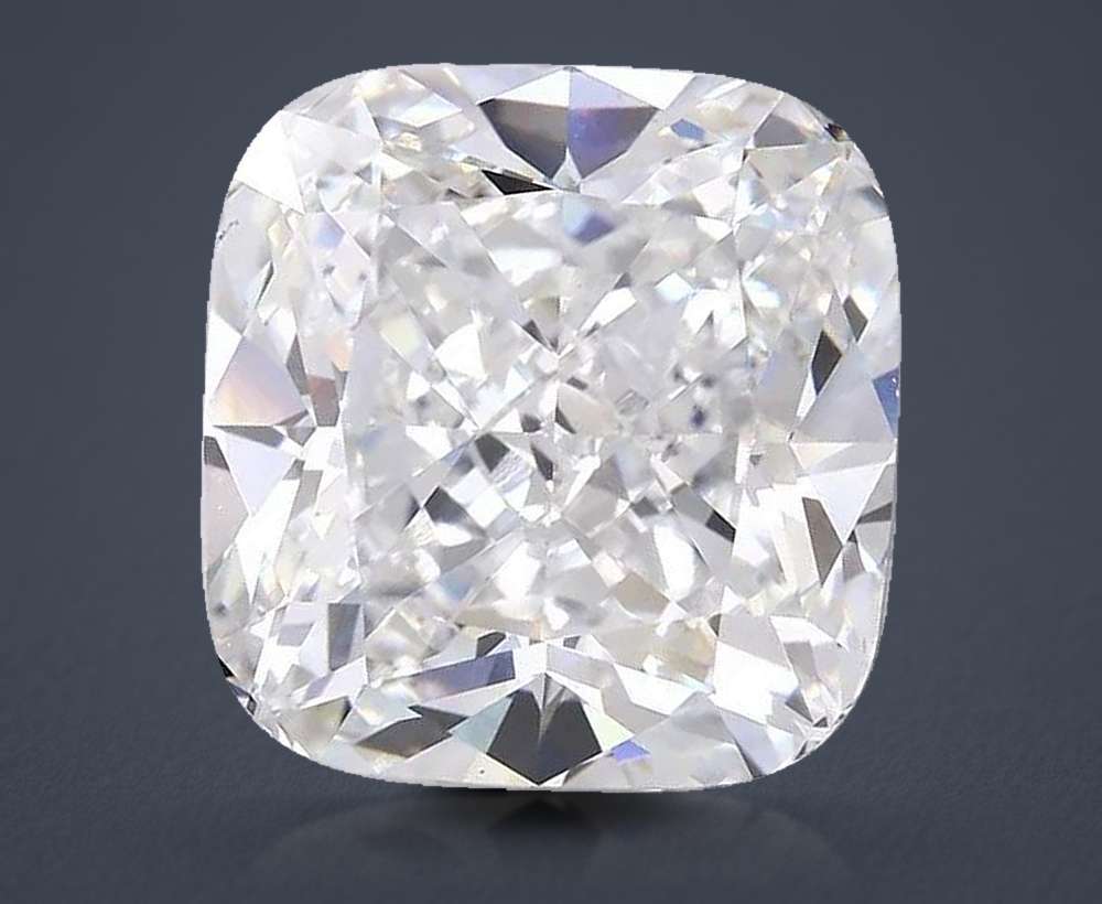7.45ct F VS1 Rare Carat Ideal Cut Cushion Lab Grown Diamond
