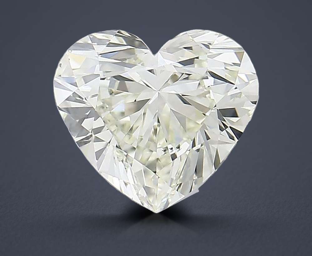 1.63ct K VS2 Rare Carat Ideal Cut Heart Diamond