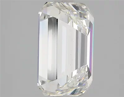 4.07ct H VS2 Rare Carat Ideal Cut Emerald Lab Grown Diamond