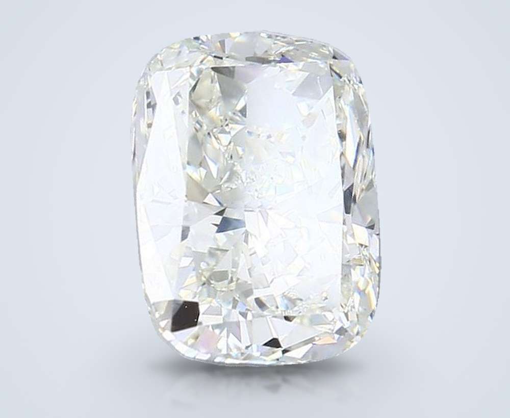 5.03ct K SI1 Rare Carat Ideal Cut Cushion Diamond