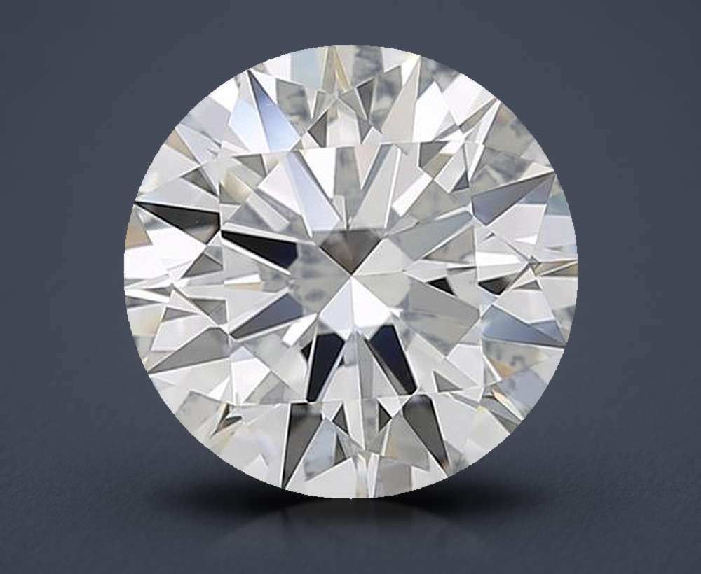2.08ct H IF Rare Carat Ideal Cut Round Diamond