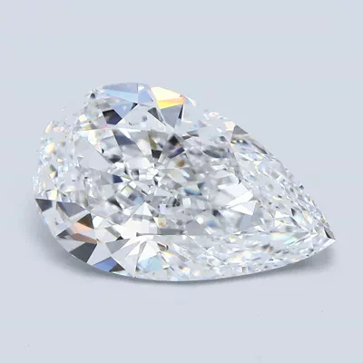 4.01ct D VS2 Very Good Cut Pear Diamond