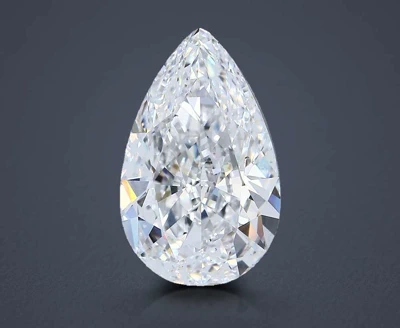 4.01ct D VS2 Very Good Cut Pear Diamond