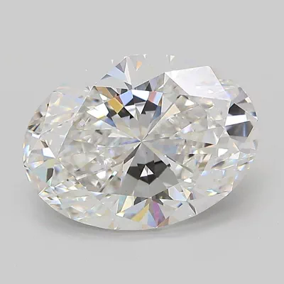 3.51ct D VVS2 Rare Carat Ideal Cut Oval Lab Grown Diamond