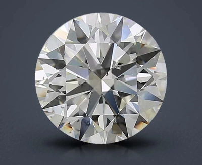 4.01ct K SI2 Rare Carat Ideal Cut Round Diamond