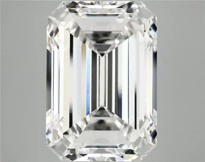 13.22ct F VVS2 Excellent Cut Emerald Lab Grown Diamond