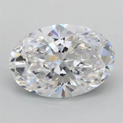 2.01ct D VS1 Rare Carat Ideal Cut Oval Lab Grown Diamond
