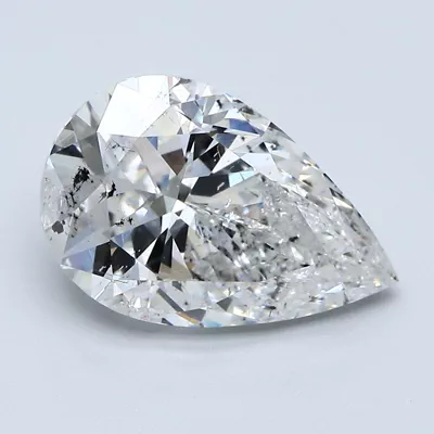 3.99ct F SI2 Very Good Cut Pear Diamond