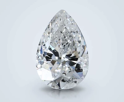 3.99ct F SI2 Very Good Cut Pear Diamond