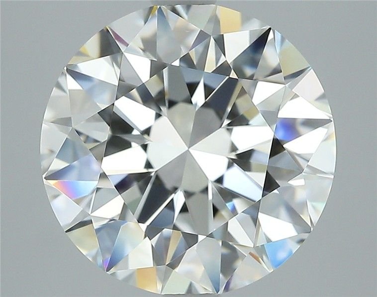 4.01ct G VVS2 Rare Carat Ideal Cut Round Diamond