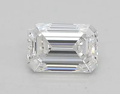 0.54ct D VVS2 Rare Carat Ideal Cut Emerald Lab Grown Diamond