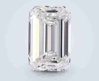 6.04ct G VS1 Rare Carat Ideal Cut Emerald Lab Grown Diamond
