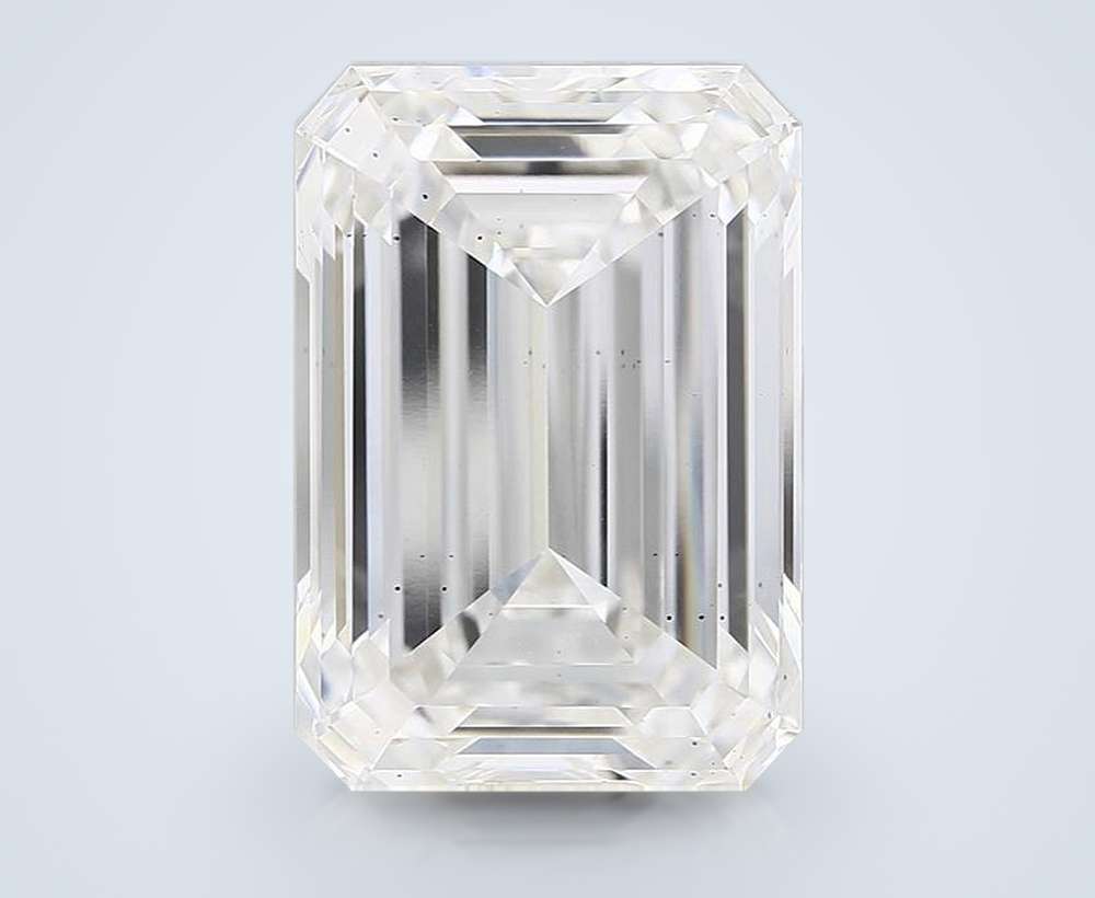 20.10ct F VS2 Rare Carat Ideal Cut Emerald Lab Grown Diamond
