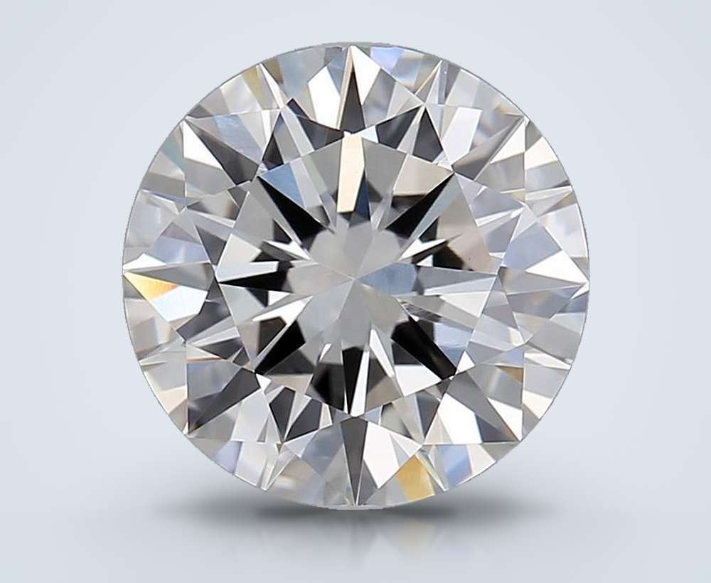 3.02ct H VVS2 Excellent Cut Round Lab Grown Diamond