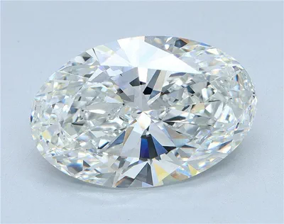 5.04ct F VS1 Rare Carat Ideal Cut Oval Lab Grown Diamond