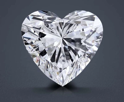 3.00ct D VS1 Rare Carat Ideal Cut Heart Lab Grown Diamond