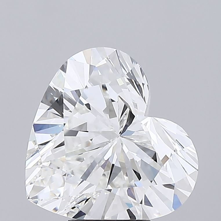 5.52ct G VVS2 Rare Carat Ideal Cut Heart Lab Grown Diamond