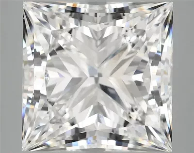 8.04ct E VVS2 Rare Carat Ideal Cut Princess Lab Grown Diamond