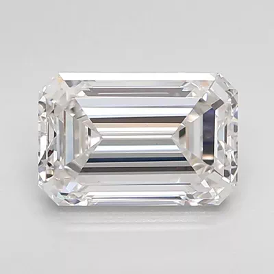 2.09ct G VVS2 Rare Carat Ideal Cut Emerald Lab Grown Diamond