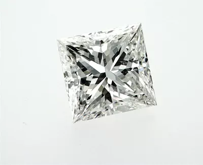 4.06ct G SI2 Rare Carat Ideal Cut Princess Diamond