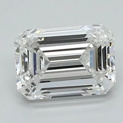 1.41ct E VVS2 Excellent Cut Emerald Lab Grown Diamond