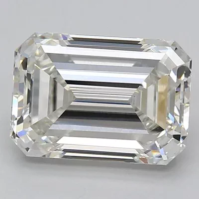 5.05ct G VVS2 Rare Carat Ideal Cut Emerald Lab Grown Diamond