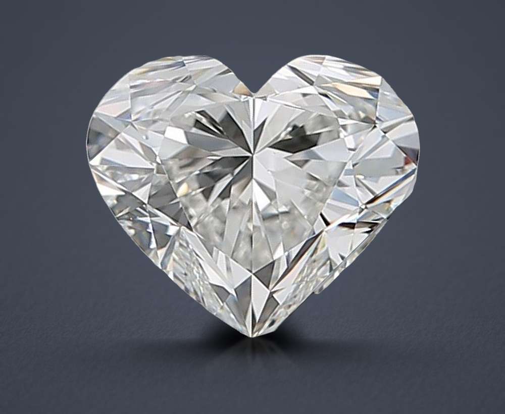 1.03ct H VS1 Rare Carat Ideal Cut Heart Diamond