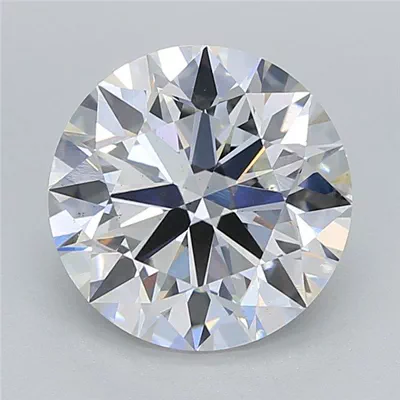 3.02ct E VS2 Rare Carat Ideal Cut Round Lab Grown Diamond