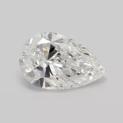 15.69ct F VS1 Rare Carat Ideal Cut Pear Lab Grown Diamond
