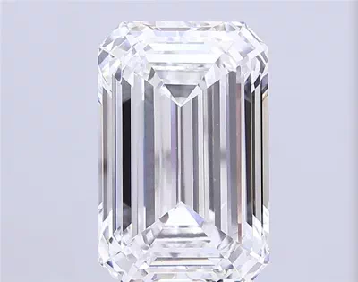 16.26ct F VVS2 Rare Carat Ideal Cut Emerald Lab Grown Diamond