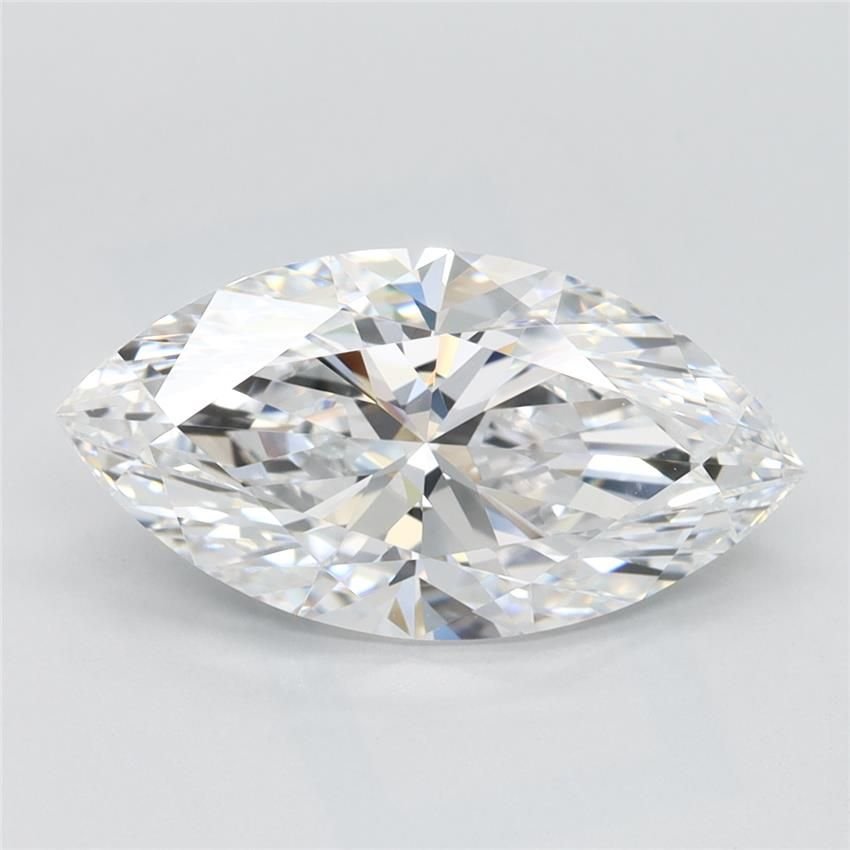 2.54ct D IF Very Good Cut Marquise Lab Grown Diamond