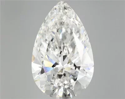 12.09ct F VVS2 Rare Carat Ideal Cut Pear Lab Grown Diamond
