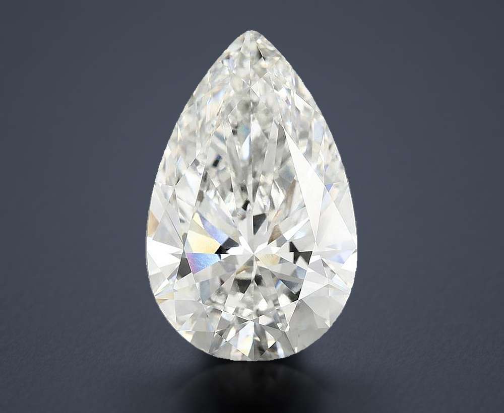 12.09ct F VVS2 Rare Carat Ideal Cut Pear Lab Grown Diamond