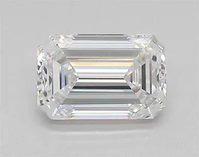 0.80ct D VVS2 Rare Carat Ideal Cut Emerald Lab Grown Diamond