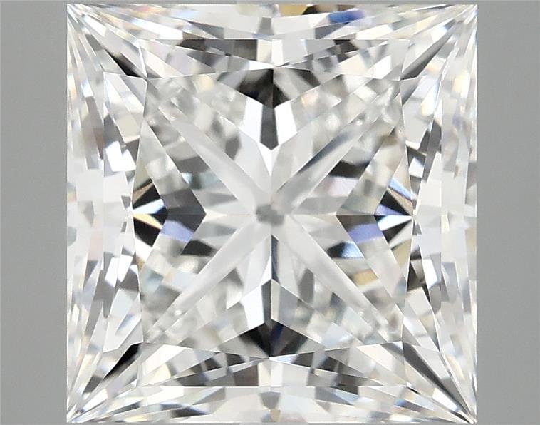 7.27ct E VVS2 Rare Carat Ideal Cut Princess Lab Grown Diamond
