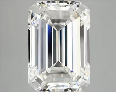 12.32ct F VVS2 Rare Carat Ideal Cut Emerald Lab Grown Diamond