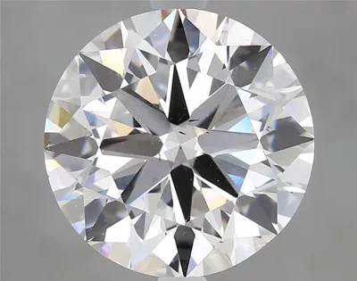 5.01ct F SI1 Rare Carat Ideal Cut Round Lab Grown Diamond