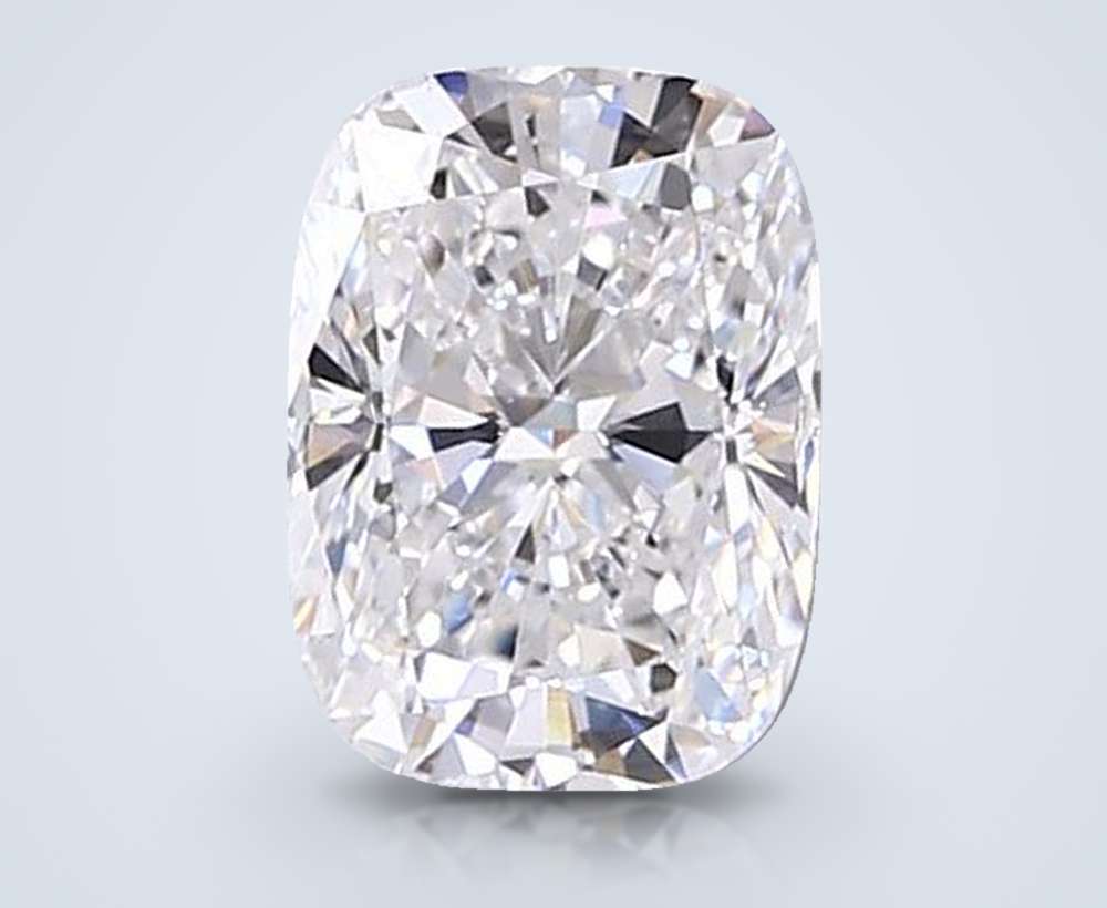 3.01ct D VS1 Rare Carat Ideal Cut Cushion Lab Grown Diamond
