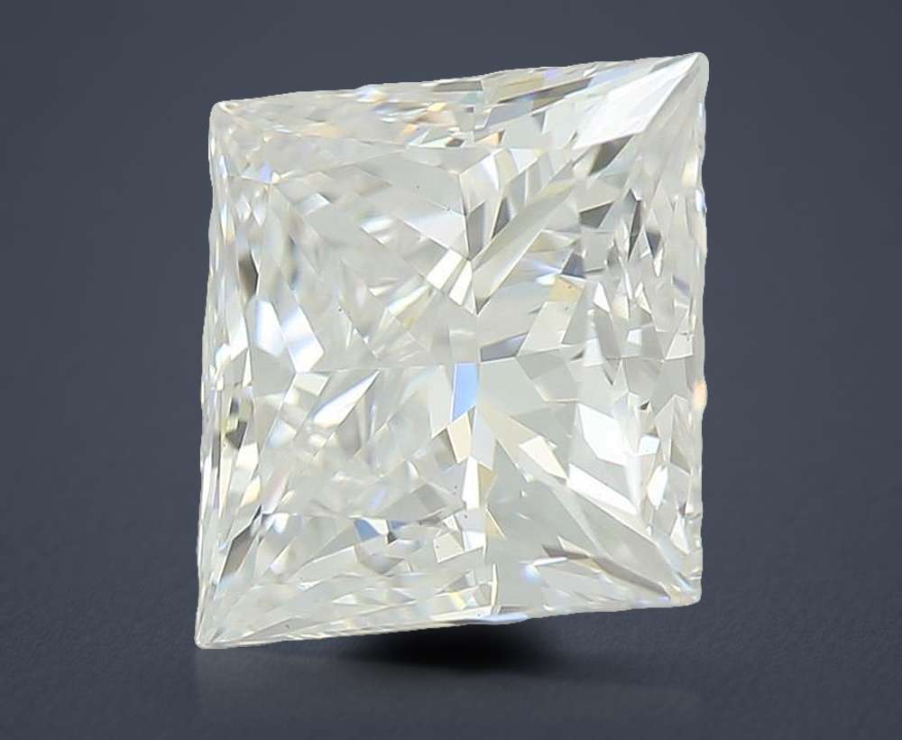 2.58ct D VS1 Rare Carat Ideal Cut Princess Lab Grown Diamond