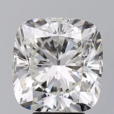 5.00ct I SI2 Rare Carat Ideal Cut Cushion Diamond