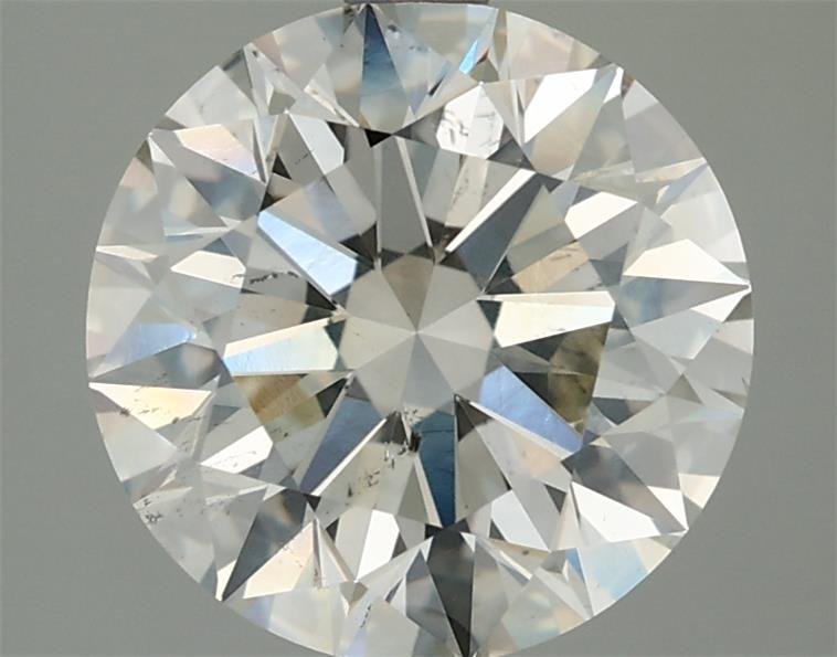 3.04ct J SI1 Rare Carat Ideal Cut Round Diamond