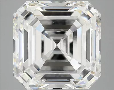 8.05ct F VS1 Rare Carat Ideal Cut Asscher Lab Grown Diamond