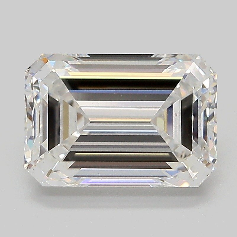 2.57ct E VS2 Excellent Cut Emerald Lab Grown Diamond