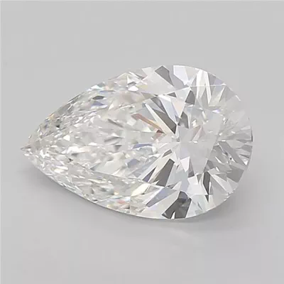 2.54ct F VVS1 Rare Carat Ideal Cut Pear Lab Grown Diamond