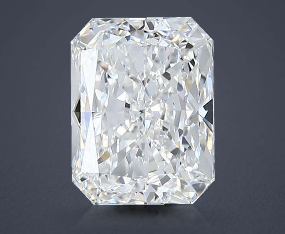 3.16ct G SI1 Rare Carat Ideal Cut Radiant Diamond